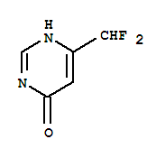 Structure of 4(3H)-Pyrimidinone,6-(difluoromethyl)-
