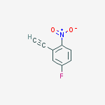 2-ethynyl-4-fluoro-1-nitrobenzene结构式