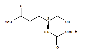 Structure of (S)-METHYL 4-(TERT-BUTOXYCARBONYLAMINO)-5-HYDROXYPENTANOATE