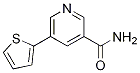 Structure of 5-(thiophen-2-yl)pyridine-3-carboxamide