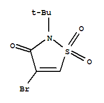 Structure of 4-Bromo-2-tert-butyl-1,1-dioxo-1,2-dihydroisothiazol-3-one