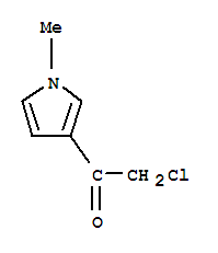 Structure of Ethanone,2-chloro-1-(1-methyl-1H-pyrrol-3-yl)-