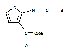 Structure of METHYL-2-ISOTHIOCYANATOTHIOPHENE-3-CARBOXYLATE