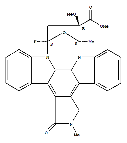 蛋白激酶仰制剂KT5823结构式