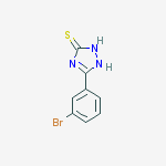 Structure of 5-(3-bromophenyl)-2,4-dihydro-3H-1,2,4-triazole-3-thione