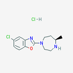 Structure of 5-Chloro-2-((R)-5-methyl-[1,4]diazepan-1-yl)benzooxazole hydrochloride