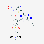 Structure of N-[2-[5-[5-[(3r,5s)-3,5-dimethylpiperazin-1-yl]sulfonyl-2-ethoxyphenyl]-1-methyl-3-propylpyrazolo[4,3-d]pyrimidin-7-yl]oxy-1,3-thiazol-5-yl]-n-methylnitrous Amide