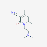 3-Pyridinecarbonitrile, 1-[2-(dimethylamino)ethyl]-1,2-dihydro-4,6-dimethyl-2-oxo-结构式