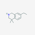 Structure of 7-ethyl-4,4-dimethyl-2,3-dihydro-1h-isoquinoline