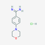 Structure of 4-(Morpholin-4-yl)benzene-1-carboximidamide hydrochloride