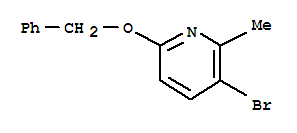 5-溴-2-苄氧基-6-甲基吡啶结构式