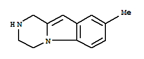 Structure of Pyrazino[1,2-a]indole,1,2,3,4-tetrahydro-8-methyl-