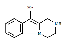 Structure of 10-METHYL-1,2,3,4-TETRAHYDROPYRAZINO[1,2-A]INDOLE