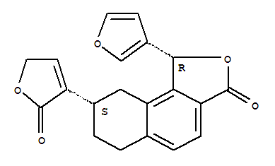 Structure of (1R,8S)-1α-(3-Furanyl)-6,7,8,9-tetrahydro-8α-[(2,5-dihydro-2-oxofuran)-3-yl]naphtho[1,2-c]furan-3(1H)-one