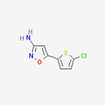 Structure of 5-(5-chlorothiophen-2-yl)isoxazol-3-amine