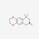 Structure of 9,9-Dimethyl-2,3,6,7,8,9-hexahydro-[1,4]dioxino[2,3-g]isoquinoline