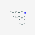 7-methylspiro[2,3-dihydro-1h-isoquinoline-4,1'-cyclohexane]结构式