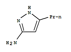 Structure of 1H-Pyrazol-3-amine,5-propyl-