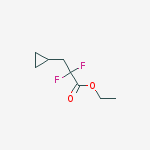 Structure of ethyl 3-cyclopropyl-2,2-difluoropropanoate