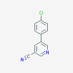 Structure of 5-(4-chlorophenyl)pyridine-3-carbonitrile