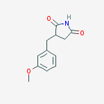 Structure of 3-(3-Methoxybenzyl)pyrrolidine-2,5-dione