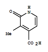 Structure of 4-PYRIDINECARBOXYLIC ACID 1,2-DIHYDRO-3-METHYL-2-OXO-