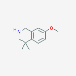 Structure of 7-Methoxy-4,4-dimethyl-1,2,3,4-tetrahydroisoquinoline