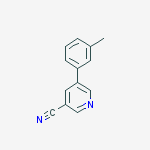 Structure of 5-m-tolylpyridine-3-carbonitrile