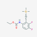 Structure of ethyl 3,4-difluoro-2-((triMethylsilyl)ethynyl)phenylcarbaMate