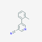 Structure of 5-o-tolylpyridine-3-carbonitrile