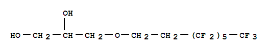 Structure of 3-[(3,3,4,4,5,5,6,6,7,7,8,8,8-TRIDECAFLUOROOCTYL)OXY]-1,2-PROPANEDIOL