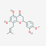Structure of 5,7,3'-Trihydroxy-4'-Methoxy-8-prenylflavanone