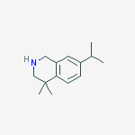 7-Isopropyl-4,4-dimethyl-1,2,3,4-tetrahydroisoquinoline结构式