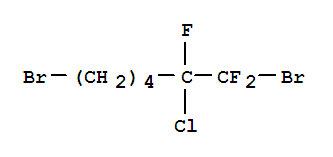 Structure of 1,6-DIBROMO-2-CHLORO-1,1,2-TIFLUOROHEXANE