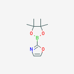 Structure of 2-(4,4,5,5-tetramethyl-1,3,2-dioxaborolan-2-yl)-1,3-oxazole