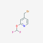 Structure of 4-(broMoMethyl)-2-(difluoroMethoxy)pyridine