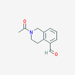 2-acetyl-1,2,3,4-tetrahydro-5-Isoquinolinecarboxaldehyde结构式