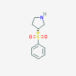 Structure of (3R)-3-(benzenesulfonyl)pyrrolidine