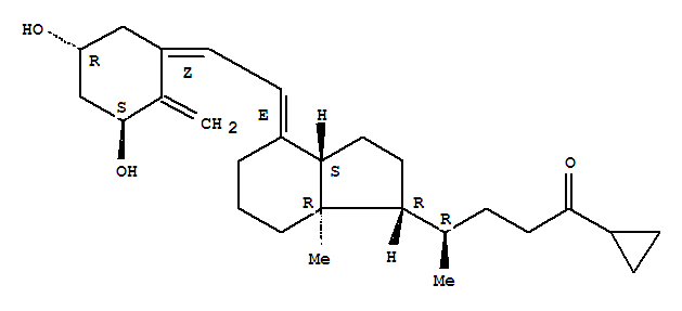 (5Z,7E)-9,10-Seco-26,27-cyclo-1α,3β-dihydroxycholesta-5,7,10(19)-trien-24-one结构式