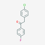 Structure of 2-(4-Chlorophenyl)-1-(4-fluorophenyl)ethanone