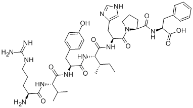 Structure of ANGIOTENSIN III, HUMAN