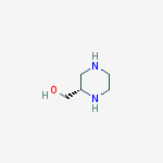 Structure of (S)-2-HYDROXYMETHYL-PIPERAZINE