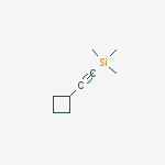 Structure of (cyclobutylethynyl)trimethylsilane