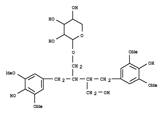 Structure of [(2R,3R)-4-(3,5-Dimethoxy-4-hydroxyphenyl)-3-(hydroxymethyl)-2-(3,5-dimethoxy-4-hydroxybenzyl)butyl]β-D-xylopyranoside