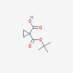 Structure of 1-{[(2-methyl-2-propanyl)oxy]carbonyl}cyclopropanecarboxylic Acid