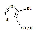 4-乙基-1,3-噻唑-5-羧酸结构式