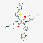 2,5-二(2-乙基己基)-3,6-二(5-硼酸频哪醇酯噻吩基)-吡咯并吡咯二酮结构式