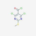 Structure of 4,6-Dichloro-2-(Methylthio)pyriMidine-5-carbonyl Chloride