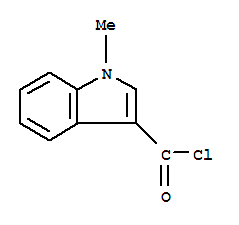 Structure of 1-methylindole-3-carbonyl chloride