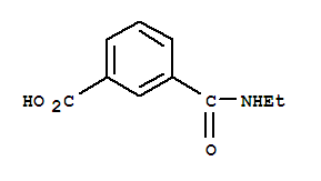 Structure of 3-(ethylcarbamoyl)benzoic acid